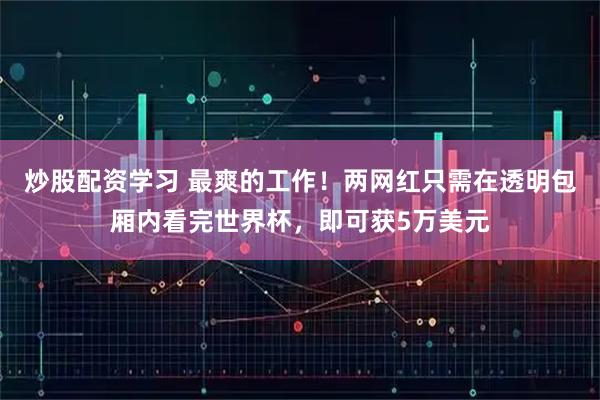 炒股配资学习 最爽的工作！两网红只需在透明包厢内看完世界杯，即可获5万美元